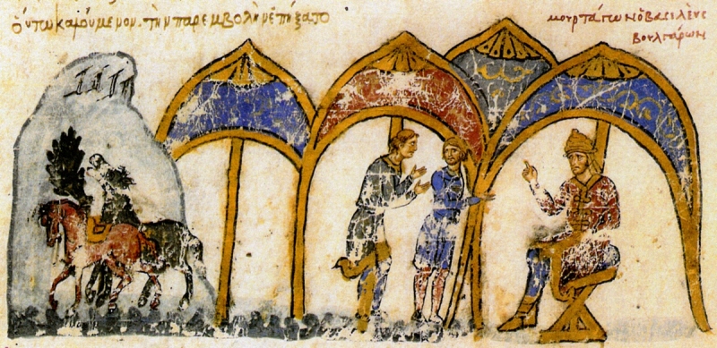 Scaled image Bulgarian_king_Omurtag_sends_delegation_to_Byzantine_emperor_Michael_II_from_the_Chronicle_of_John_Skylitzes.jpg 
